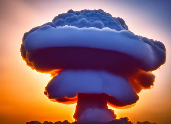 Image similar to nuclear mushroom cloud over brussels, 8 k