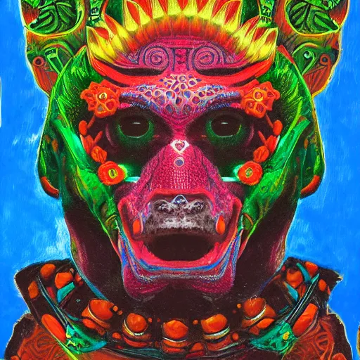 Image similar to portrait of xolotl