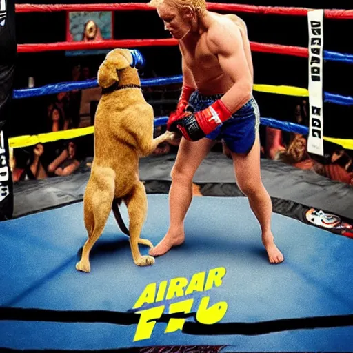 Image similar to Promo photos for Air Bud UFC (2029) - in the sequel air bud fights in the UFC octogon