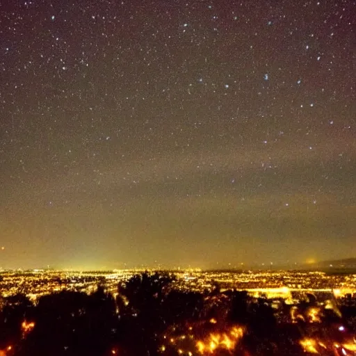 Image similar to Missiles flying through the sky, beautiful, night sky