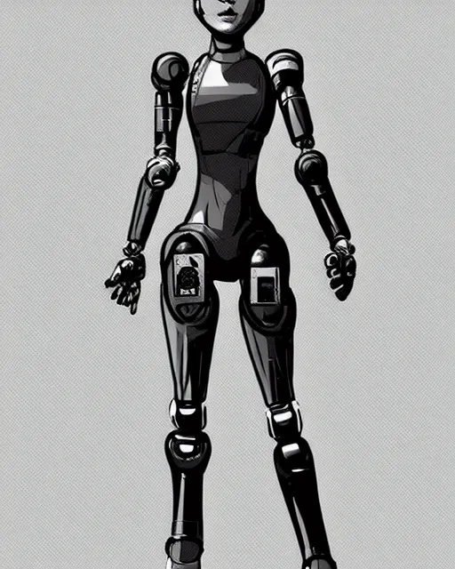 Image similar to the female robot protagonist, animation character design by jack kirby, action - adventure, sharp detail, artstation trending, conceptart. com