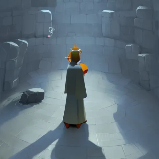 Prompt: anointed acolyte, artwork by goro fujita