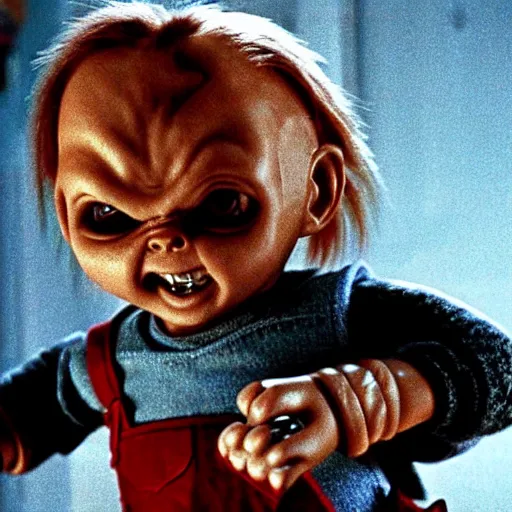 Image similar to chucky in alien ( 1 9 7 9 ), film still