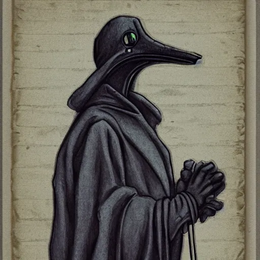 Image similar to plague doctor by miles yoshida