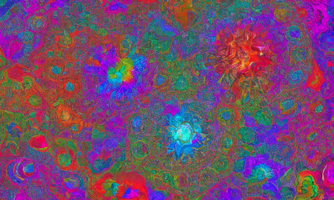 Prompt: acrylics blob voronoi engine laboratory 3 d volume kaleidoscope mandala fractal chakra digital multicolor stylized concept substance liquid nebula stone, by josan gonzales and dan mumford depth fog overlay multiply photoshop layer