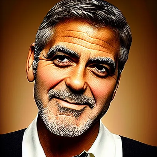 Prompt: george clooney as a clown, high detail