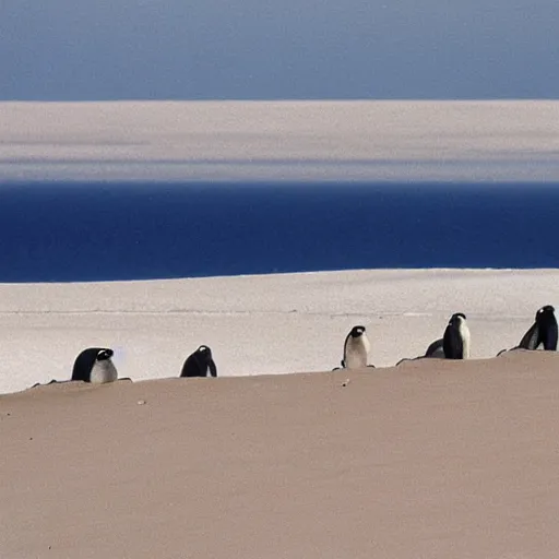 Image similar to dune, penguins