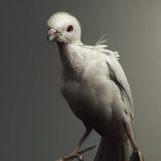 Image similar to photo realistic image of a featherless bird, stunning 3 d render inspired art by istvan sandorfi and greg rutkowski, perfect facial symmetry, realistic, highly detailed attributes and atmosphere, dim volumetric cinematic lighting,