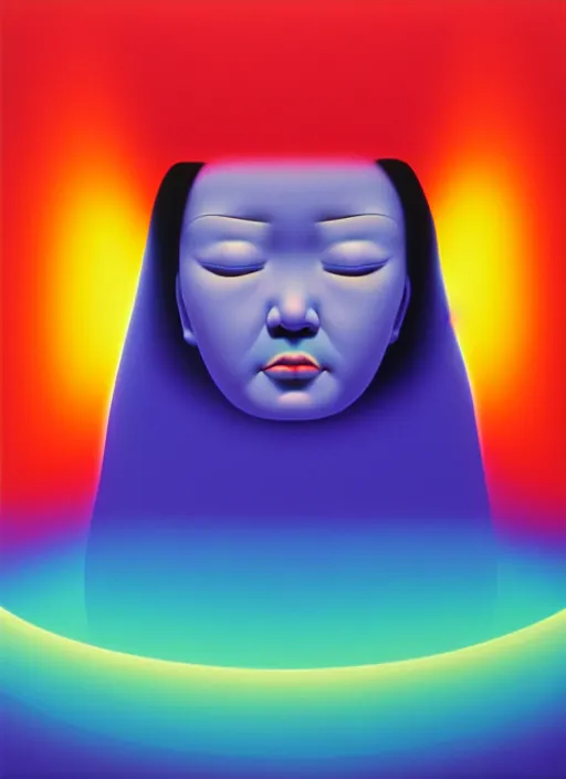 Prompt: angel by shusei nagaoka, kaws, david rudnick, airbrush on canvas, pastell colours, cell shaded, 8 k