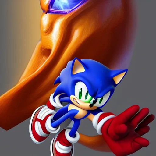 Prompt: sonic the hedgehog as the flash, au naturel, hyper detailed, digital art, trending in artstation, cinematic lighting, studio quality, smooth render, unreal engine 5 rendered, octane rendered, art style by klimt and nixeu and ian sprigger and wlop and krenz cushart