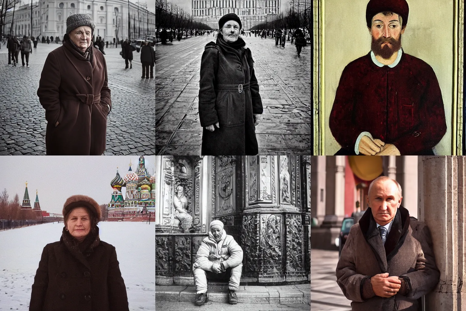 Prompt: portrait of person living in moscow