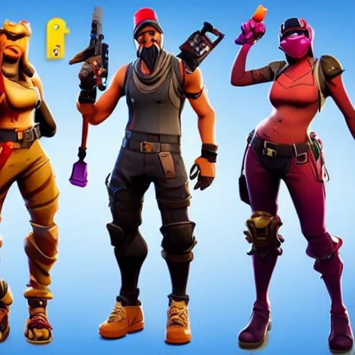 Image similar to new fortnite skins in 2 0 2 3