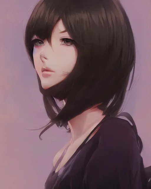 Image similar to anime girl, fine - face, realistic shaded perfect face, fine details. night setting. very anime style. realistic shaded lighting poster by ilya kuvshinov katsuhiro, magali villeneuve, artgerm, jeremy lipkin and michael garmash, rob rey and kentaro miura style, trending on art station