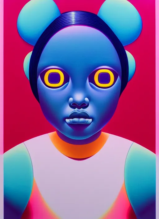 Image similar to cute girl by shusei nagaoka, kaws, david rudnick, airbrush on canvas, pastell colours, cell shaded, 8 k