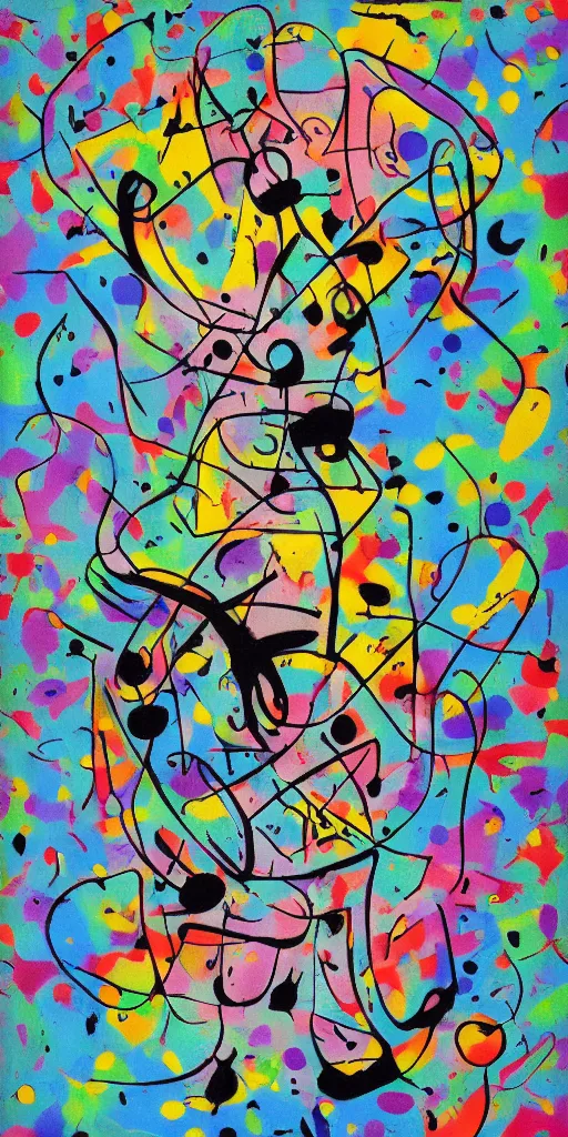 Prompt: minimalistic graffiti masterpiece, black background, psychedelic therapy, artwork by joan miro, trending on ArtStation, ink splatters, pen lines, incredible detail, creative, positive energy, happy, unique, negative space, face, artgerm