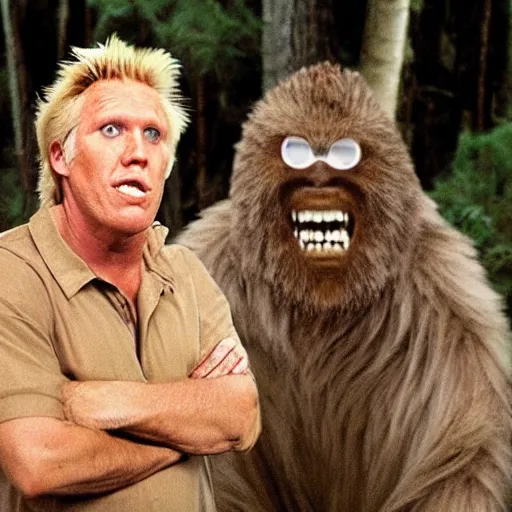 Image similar to gary busey as bigfoot