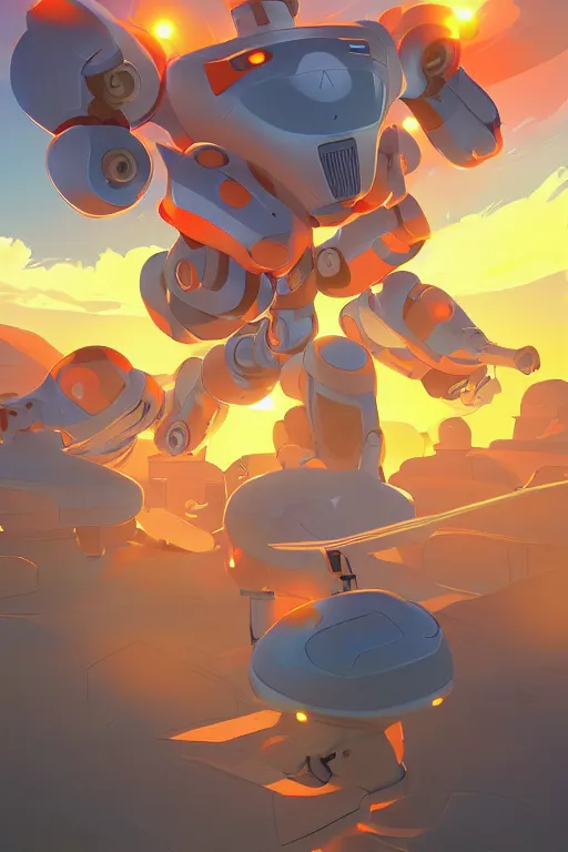 Image similar to metabots medabots medarotto medarot robot minimalist comics, behance hd by jesper ejsing, by rhads, makoto shinkai and lois van baarle, ilya kuvshinov, rossdraws global illumination ray tracing hdr radiating a glowing aura