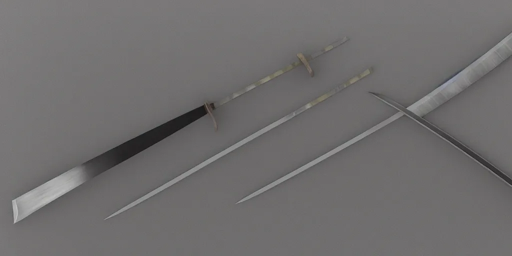 Prompt: Full Katana with Water Blade made only out of flowing and only Water, artstyle from Rzky Dar, the blade is made out of steel with a dragon sigil, a water stream goes like spiral around the blade, white background, raytracing,