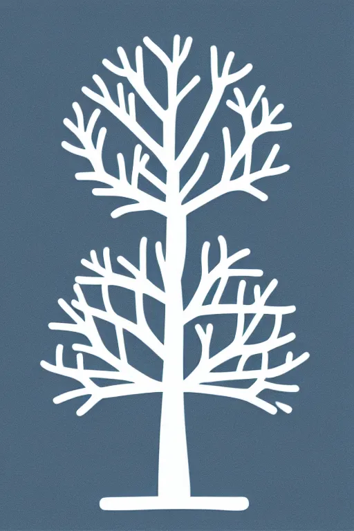 Image similar to doodle scandi winter tree, sticker - art, svg vector, adobe - illustrator