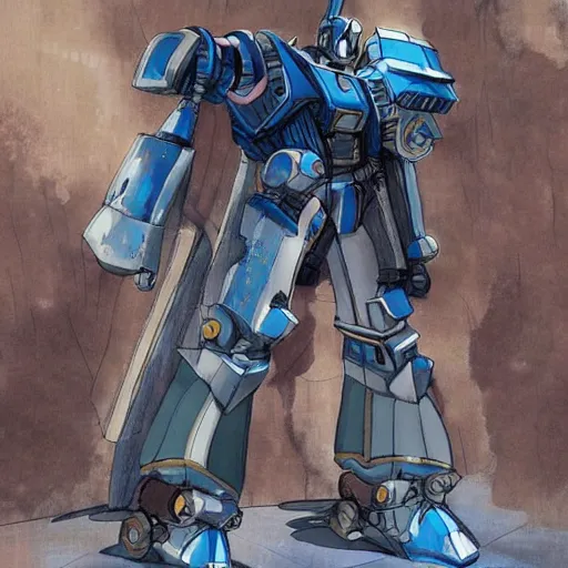 Image similar to a big medieval mech, anime, hyperrealistic