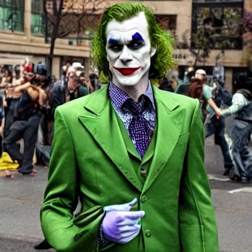 Image similar to the riddler as the joker