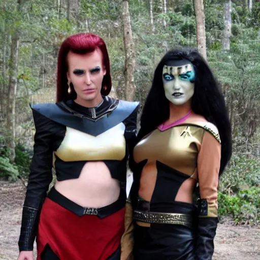 Image similar to lursa and b'etor star trek klingon sisters