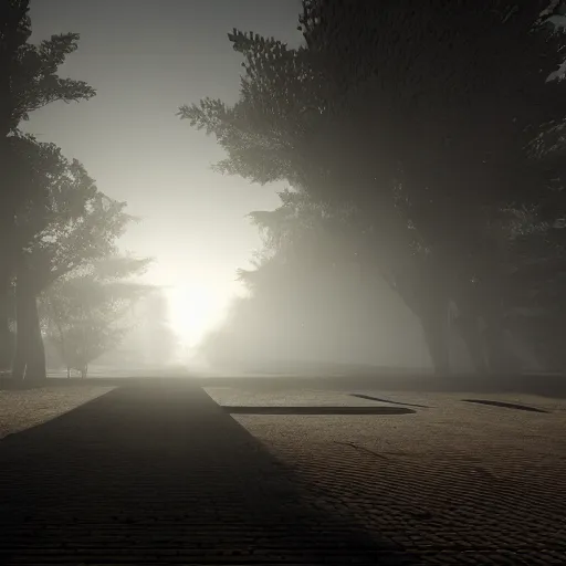 Prompt: i was not aware darkness could be so lightfull ! High contrast photorealistic volumetric fog crisp details