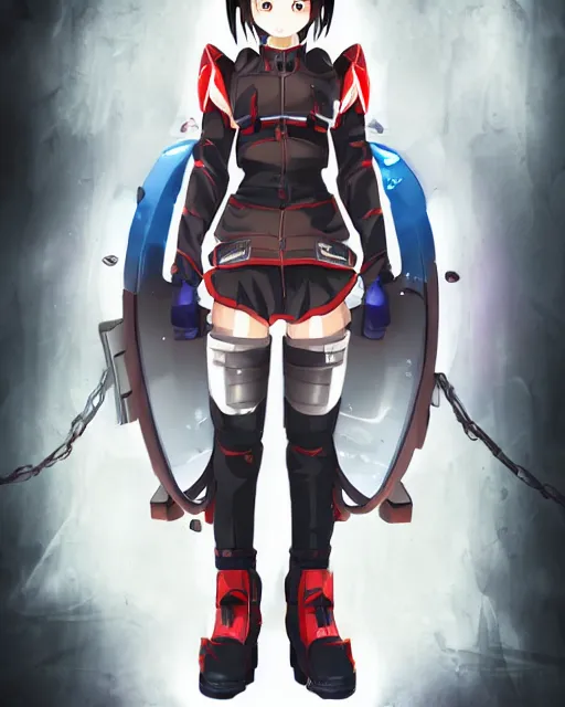 full body image of anime girl in mechanic armor in | Stable Diffusion |  OpenArt