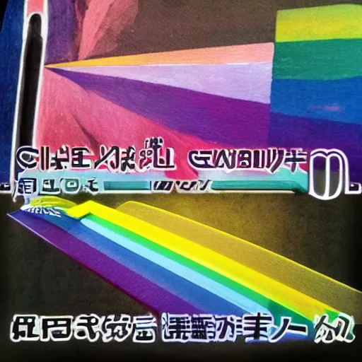 Image similar to guilt as a ghibli studio character, supernatural, sharpness. clean, rainbow colours