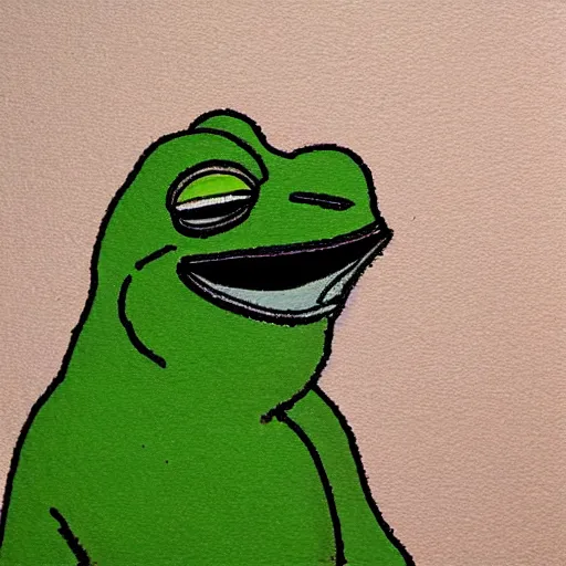 Image similar to portrait of a rare pepe