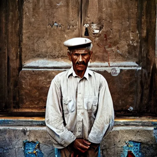Image similar to this person is a leader, portrait photograph, by steve mccurry