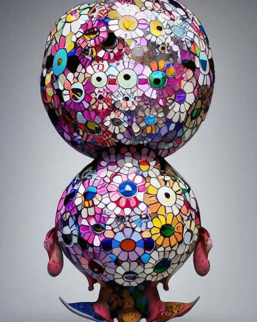 Prompt: a beautiful girl, by takashi murakami, intricate sculpture, hyper realistic, extremely detailed and beautiful aesthetic face, 8 k resolution