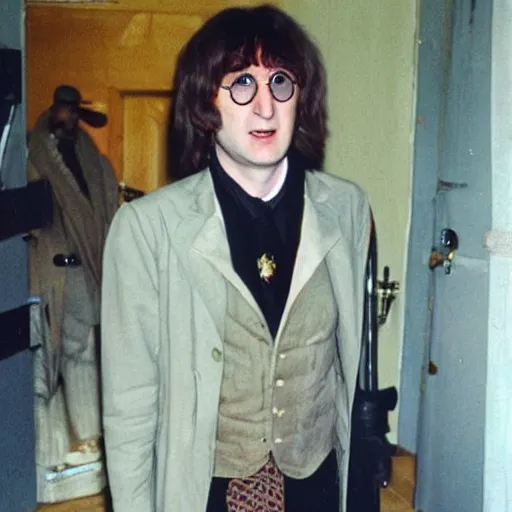 Image similar to john lennon dressed as harry potter