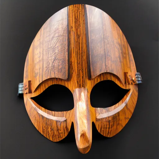 Image similar to spiral motif wooden mask