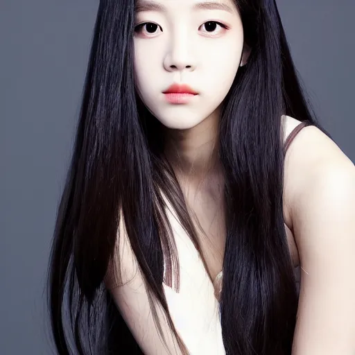 Image similar to portrait of jisoo of black pink, 8 k, photorealistic