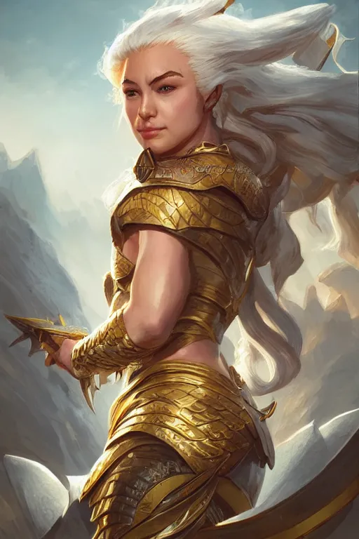 Image similar to amazon valkyrie athena, d & d, fantasy, portrait, highly detailed, headshot, digital painting, trending on artstation, concept art, sharp focus, illustration, art by artgerm and greg rutkowski and magali villeneuve