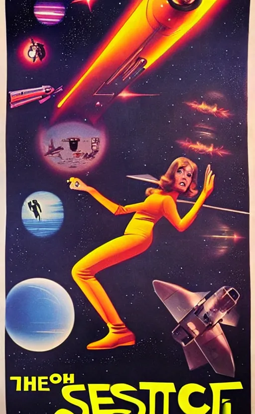 Image similar to 1 9 7 0 s scifi movie poster art