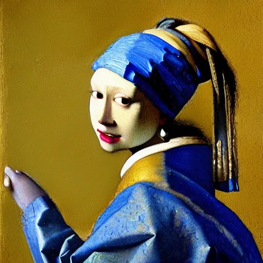 Prompt: high quality high detail painting by johannes vermeer, portrait of the dragon queen, hd, photorealistic lighting