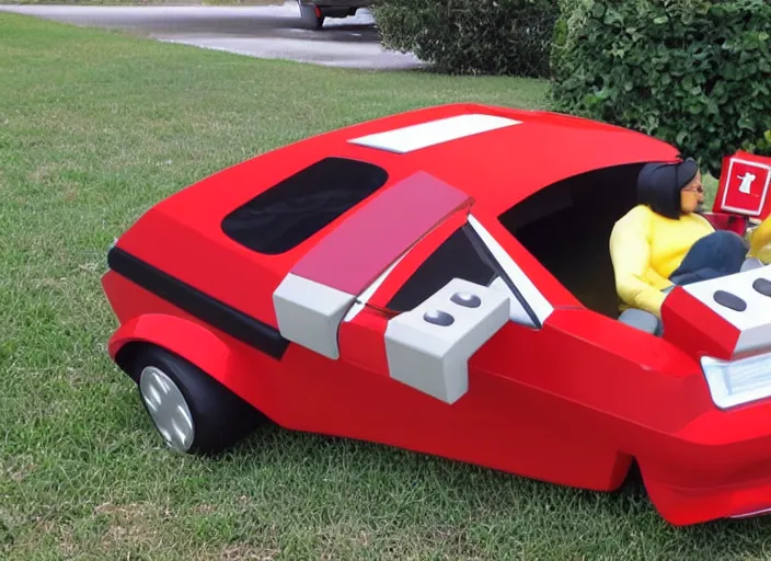 Image similar to car shaped like a NES Nintendo Entertainment System