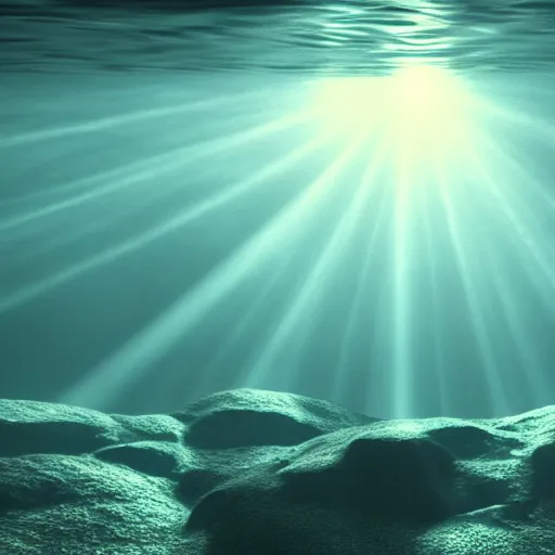 Image similar to underwater light study. Caustics. 8k resolution. Photograph. Trending on artstation. God rays.