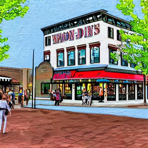 Image similar to Walton's five and dime, Bentonville Arkansas, digital art