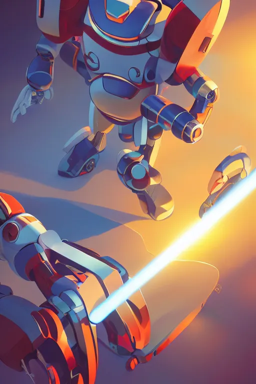 Image similar to metabots medabots medarotto medarot robot minimalist comics, behance hd by jesper ejsing, by rhads, makoto shinkai and lois van baarle, ilya kuvshinov, rossdraws global illumination ray tracing hdr radiating a glowing aura