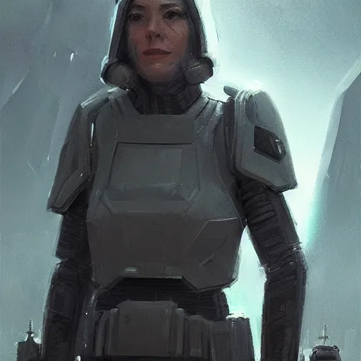 Image similar to scifi art by greg rutkowski, a soldier wearing the tactical gear of the corellian confederation, star wars expanded universe, she is about 6 0 years old, highly detailed portrait, digital painting, artstation, concept art, smooth, sharp foccus ilustration, artstation hq