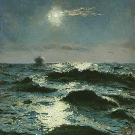 Image similar to deep sea by alfred stevens