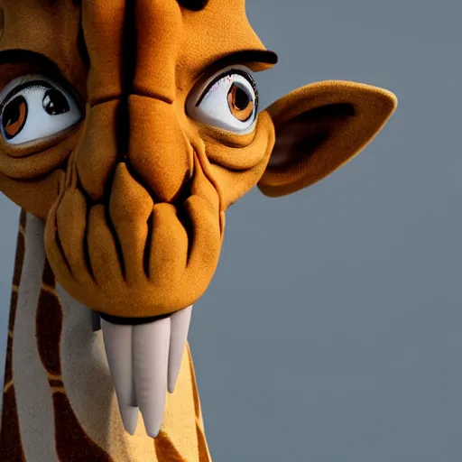 Image similar to morty from rick and morty dressed as a giraffe, highly detailed, octane render, 4 k, unreal engine