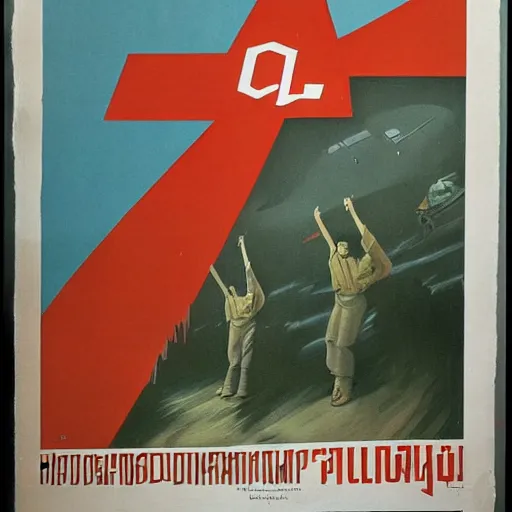 Prompt: soviet propaganda art of microsoft office