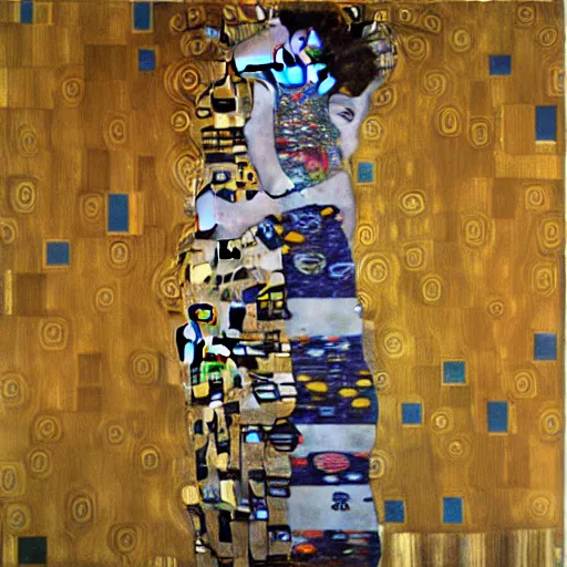 Prompt: Art by Gustav Klimt