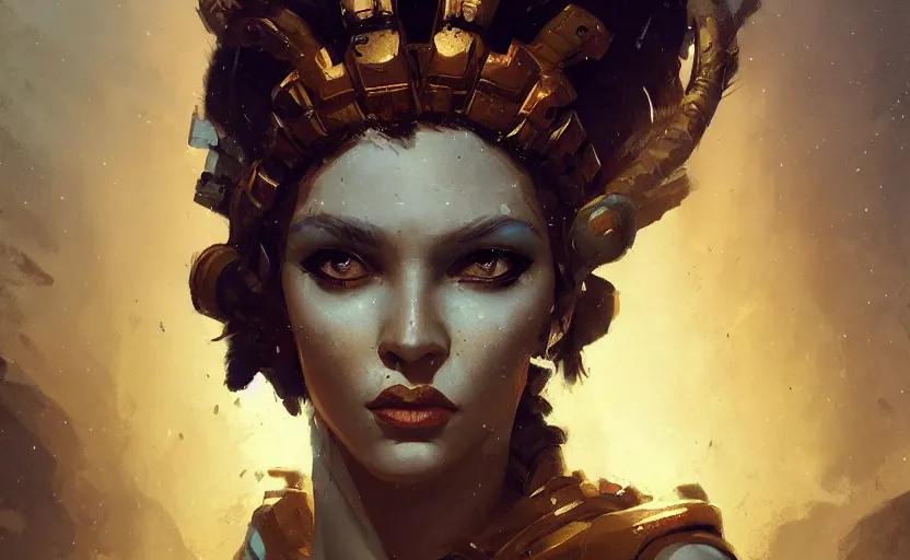 Image similar to A painting of Hera trending on artstation in the style of Greg Rutkowski