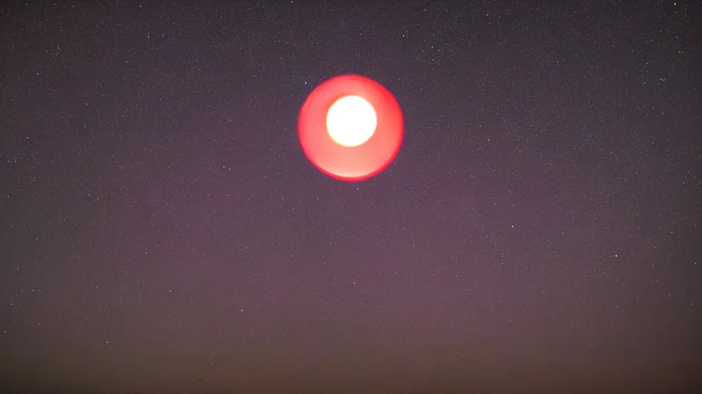 Prompt: Nikon D810 | ISO 800 | focal length 20mm (Voigtländer 20mm f3.5) | Aperture f/9 | Exposure Time 1/20 Sec (DRI 8k ultra realistic night time photography of a mystical cosmic night sky with red smoke and, a perfect big full moon!!!, A glimpse through a small gap in the dark green dense foliage!!!! and overgrowth and the trees!! of the huge full moon over water in a dark sky. wreathed in red smoke!!!, mist, starlight, night-time, volumetric lighting, dark enclosed, cozy, quiet forest night scene, spangled, cosmic