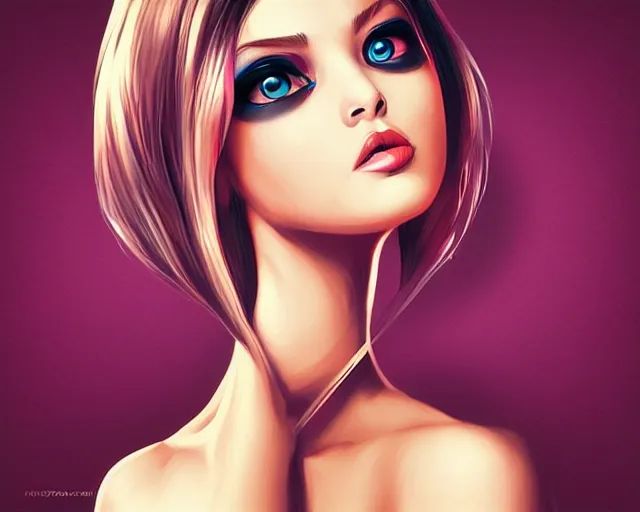 Image similar to what, a simple vector pop surrealism, by artgerm, surrealism